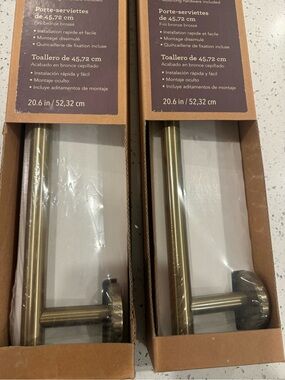 2 allen + roth Latitude 2 18-in
Towel Bars Brushed Bronze Finish